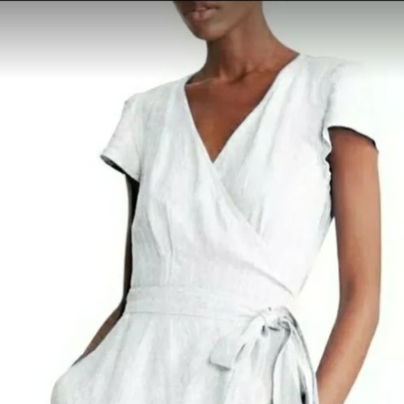 Polo Ralph Lauren Linen Wrap Dress - Picture 1 of 8